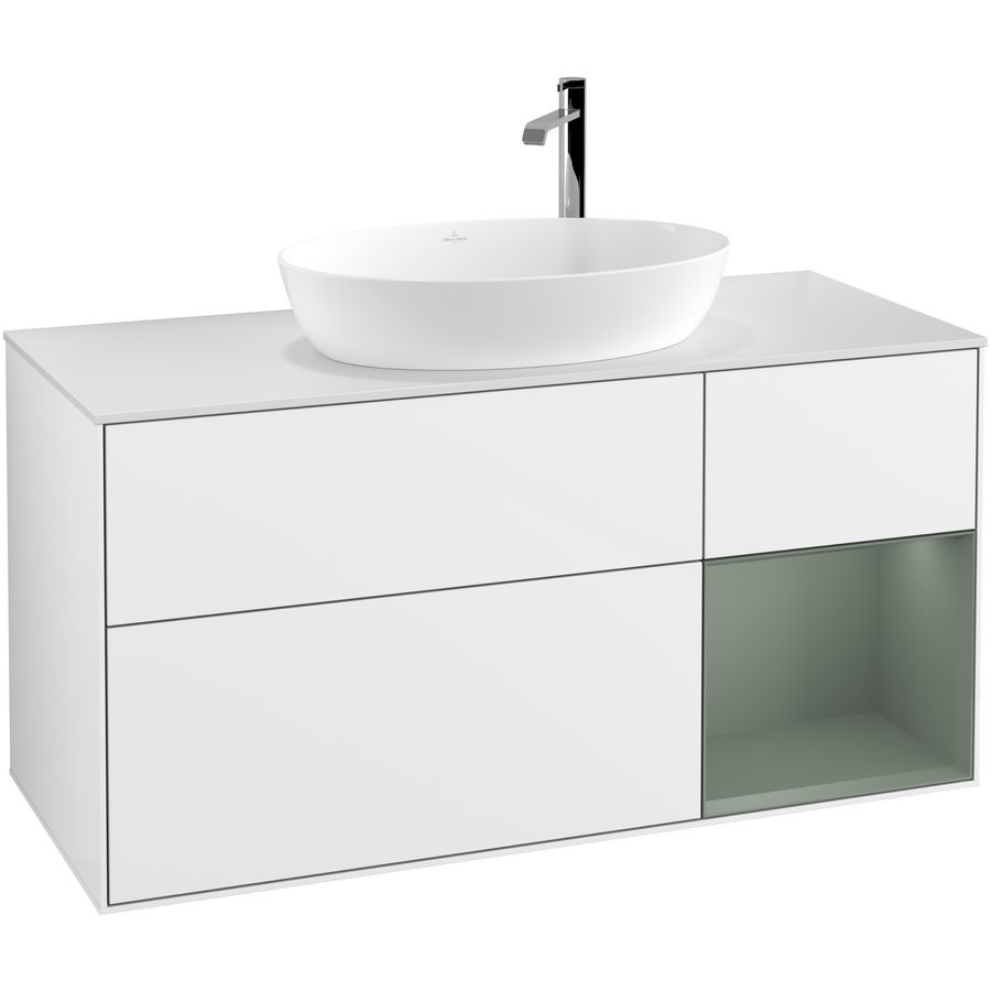 Wastafelonderkast Finion 1200x603x501mm G.White.L F951GMGF