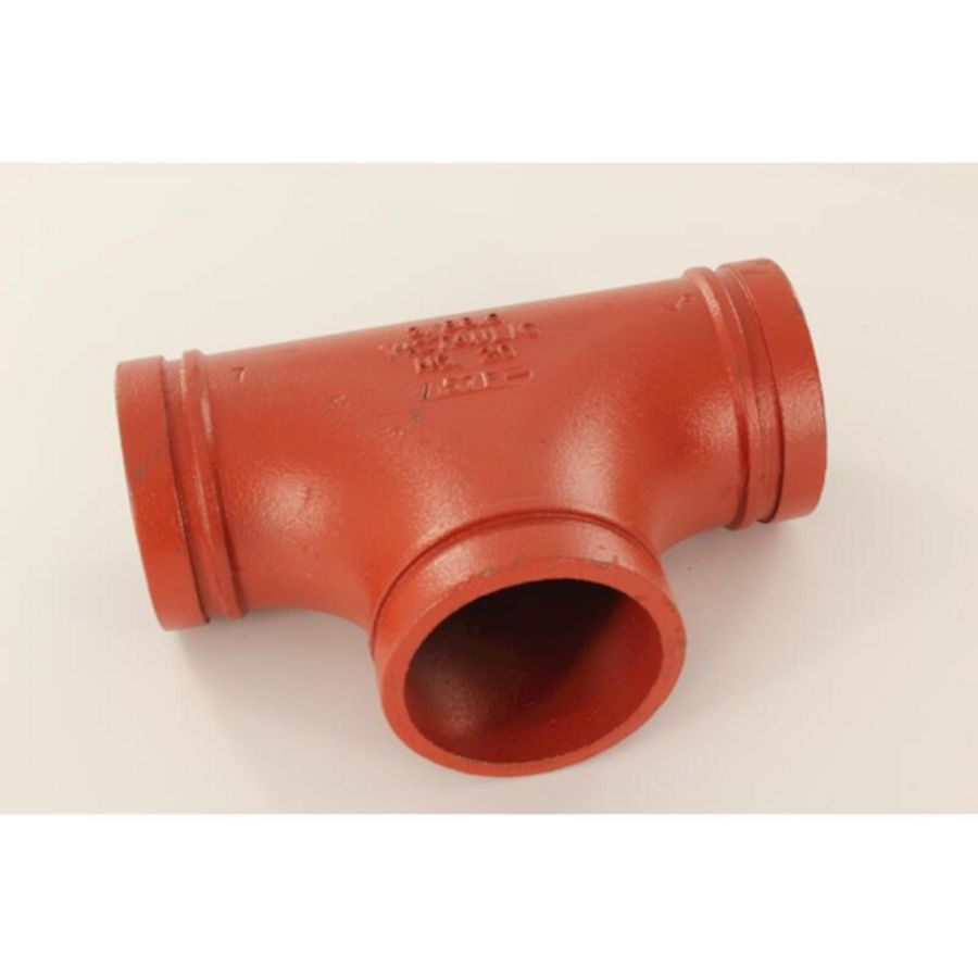 T-stuk groef 20 oranje, 3"x88,9mm