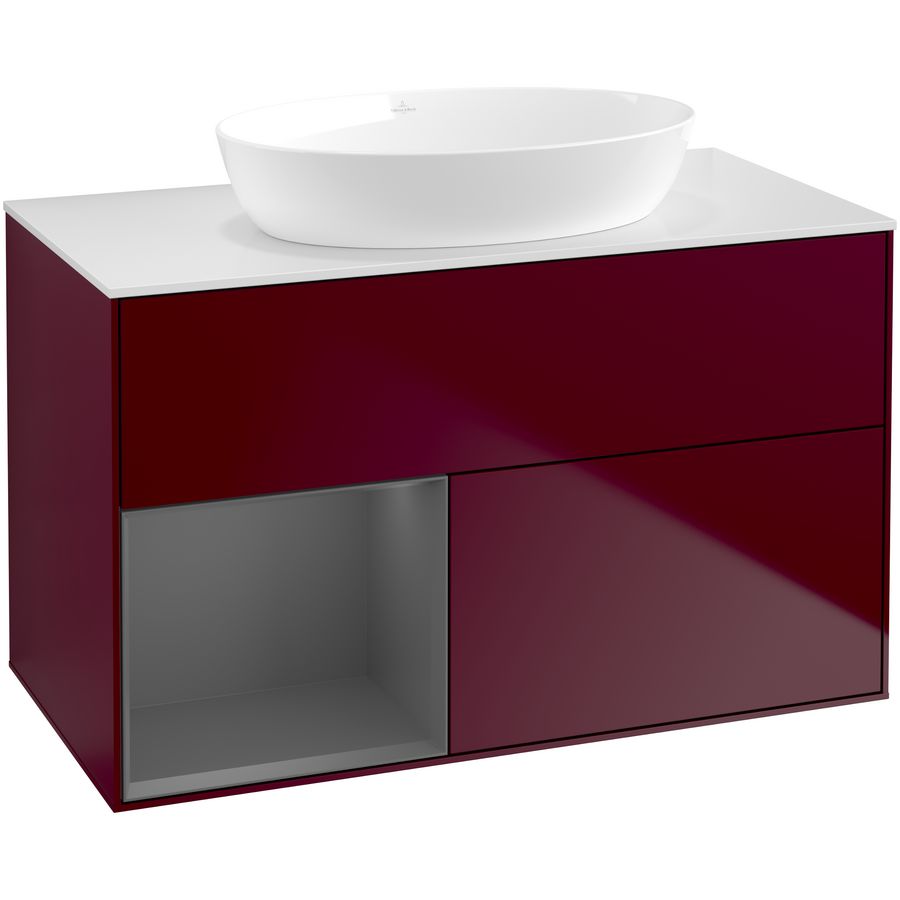 Wastafelonderkast Finion 1000x603x501mm Peony Matt Lacquer FA11GKHB