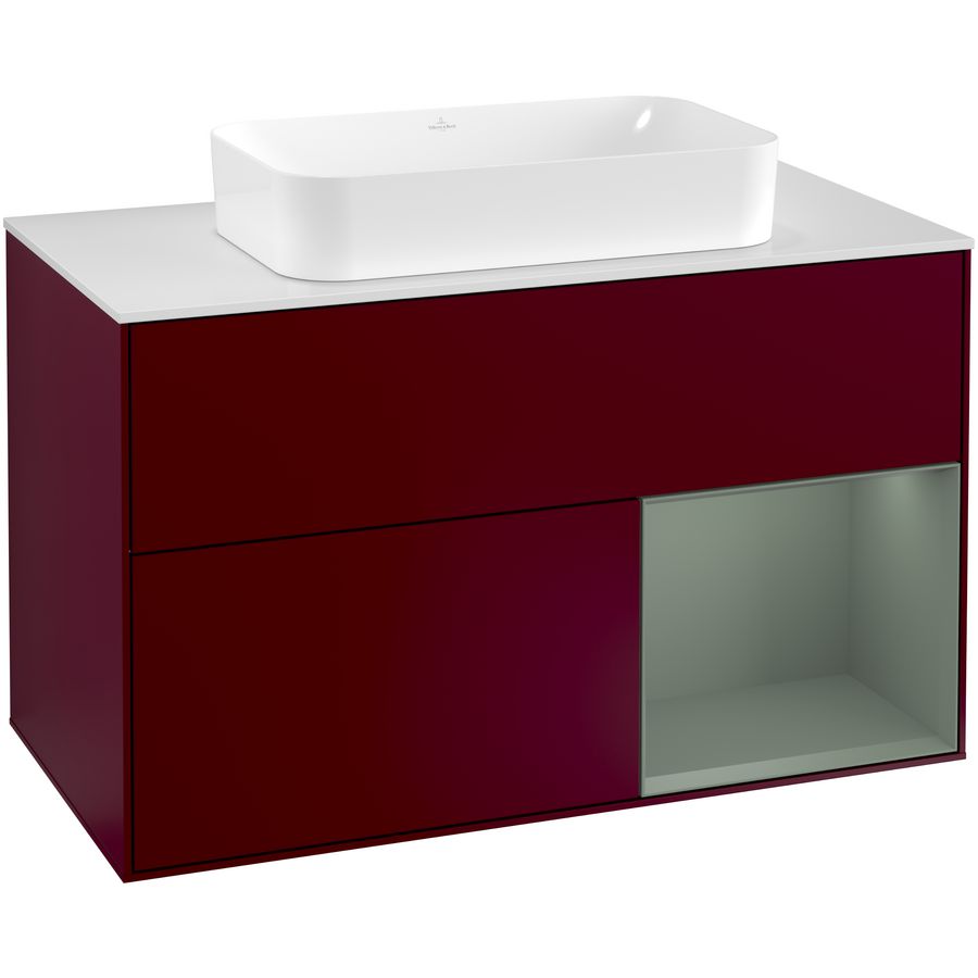 Wastafelonderkast Finion 1000x603x501mm Peony Matt Lacquer G251GMHB