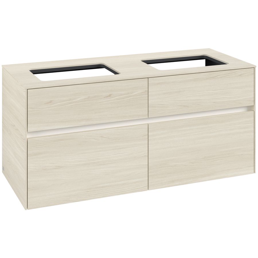 Wastafelonderkast Collaro 1200x548x500mm White Oak C115B0AA