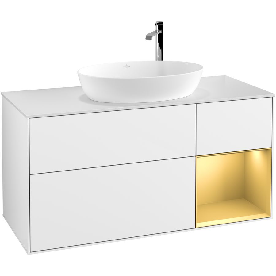 Wastafelonderkast Finion 1200x603x501mm G.White.L F951HFGF