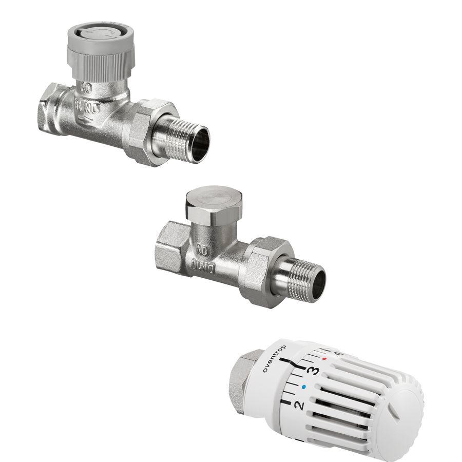 Thermostaatkr. set recht model DN 15 therm. afsl. 1703164