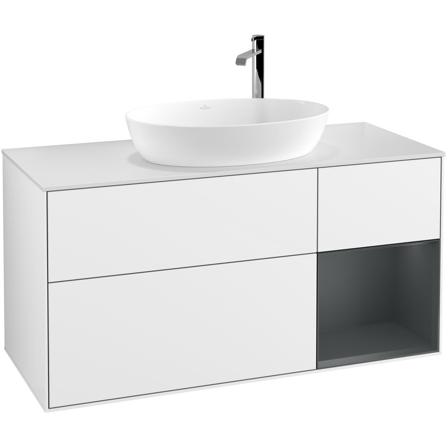 Wastafelonderkast Finion 1200x603x501mm G.White.L F951HGGF
