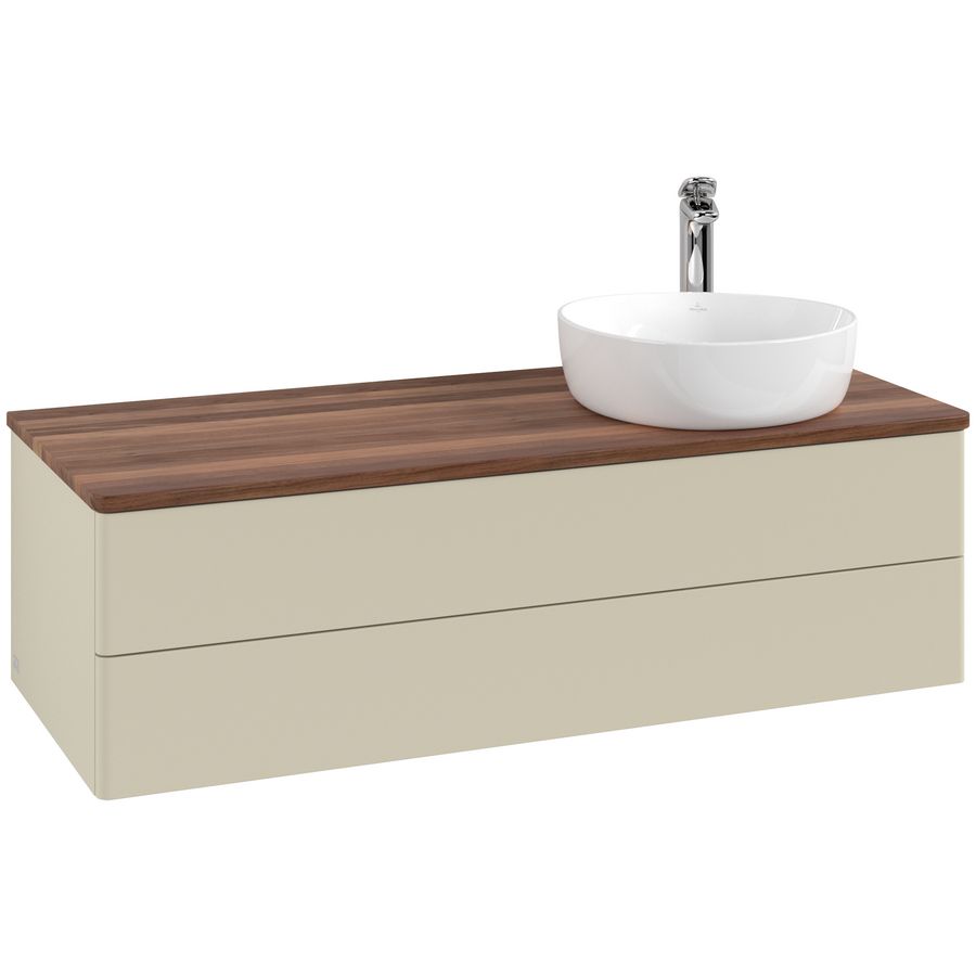 Wastafelonderkast Antao 1200x360x500mm S.Grey Matt Lacquer K23052HJ