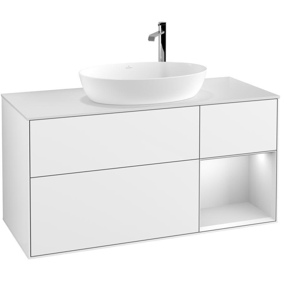 Wastafelonderkast Finion 1200x603x501mm G.White.L F951MTGF