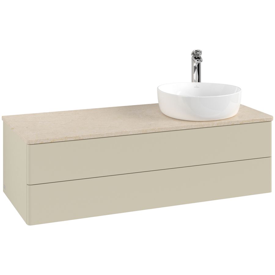 Wastafelonderkast Antao 1200x360x500mm S.Grey Matt Lacquer K23053HJ