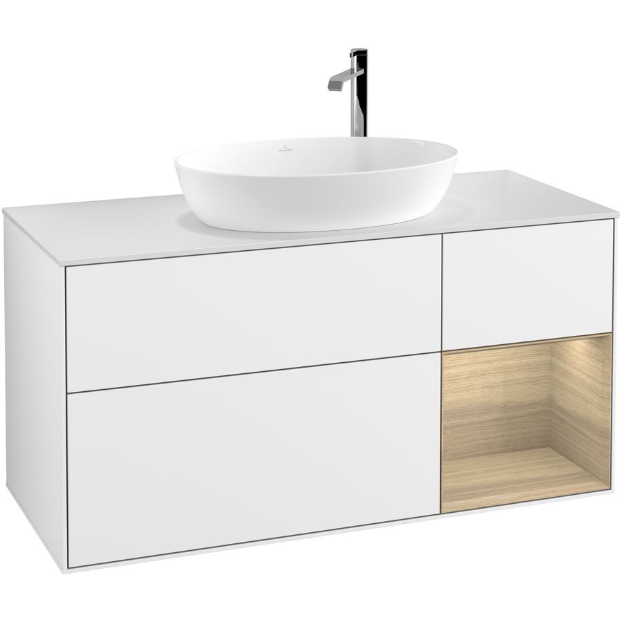 Wastafelonderkast Finion 1200x603x501mm G.White.L F951PCGF