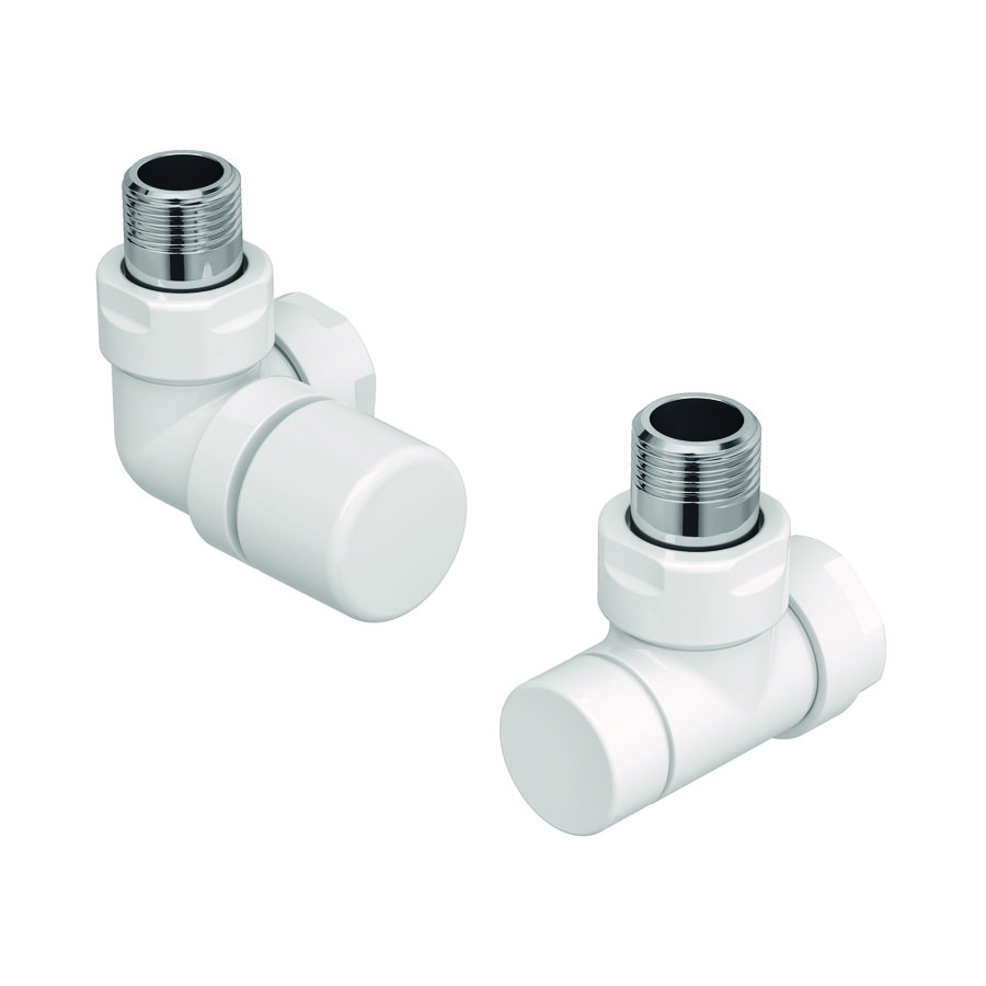 Kranenset type I set deco radiatorkraan links RAL9016