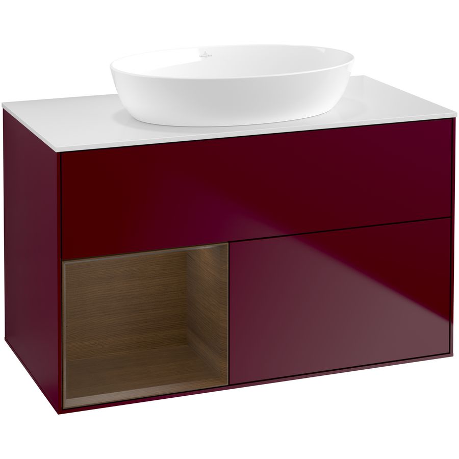 Wastafelonderkast Finion 1000x603x501mm Peony Matt Lacquer FA11GNHB