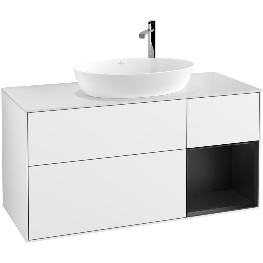 Wastafelonderkast Finion 1200x603x501mm G.White.L F951PDGF