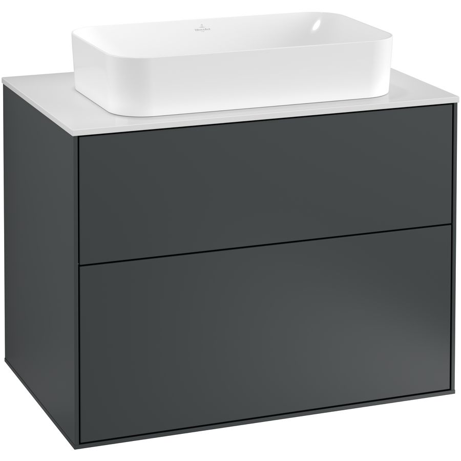 Wastafelonderkast Finion 800x603x501mm Mid.Blue Matt Lacquer G22100HG