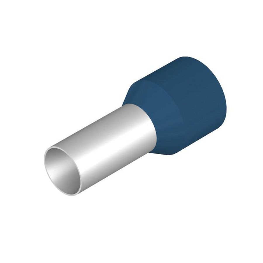 Adereindhuls 16mm² Stripping l: 15mm blauw VVE=100