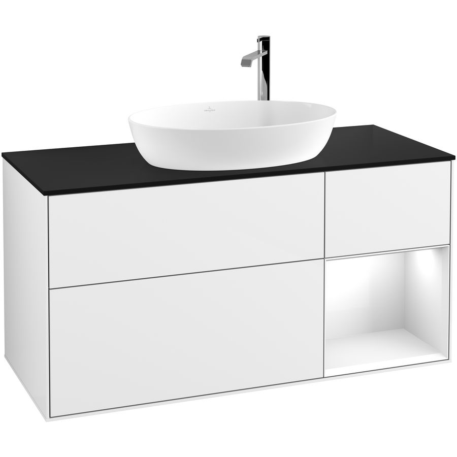 Wastafelonderkast Finion 1200x603x501mm G.White.L F952GFGF