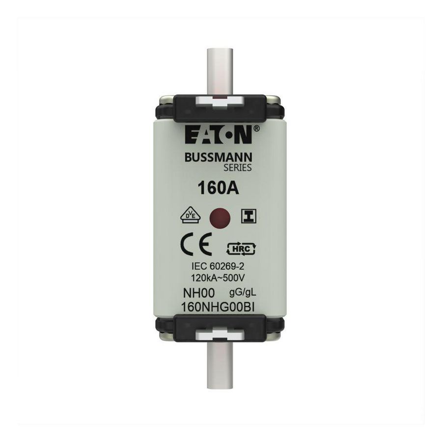 Zekering laagsp. 160A AC 500V NH00 gL/gG dubbele mel VVE=3
