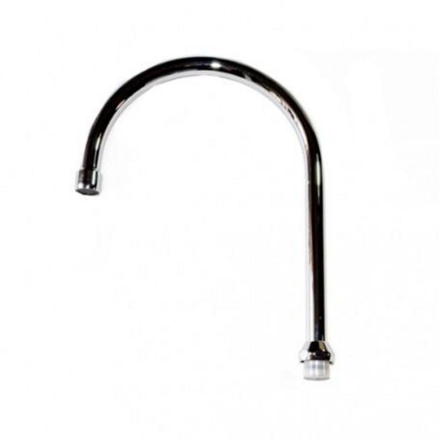 U-bovenuitloop 200mm chroom