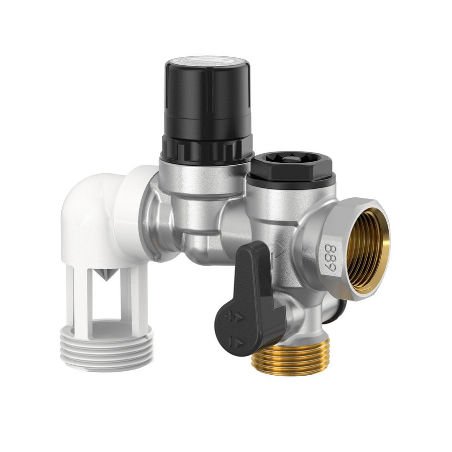 Veiligheidsgroep messing huis 3/4" 7 bar