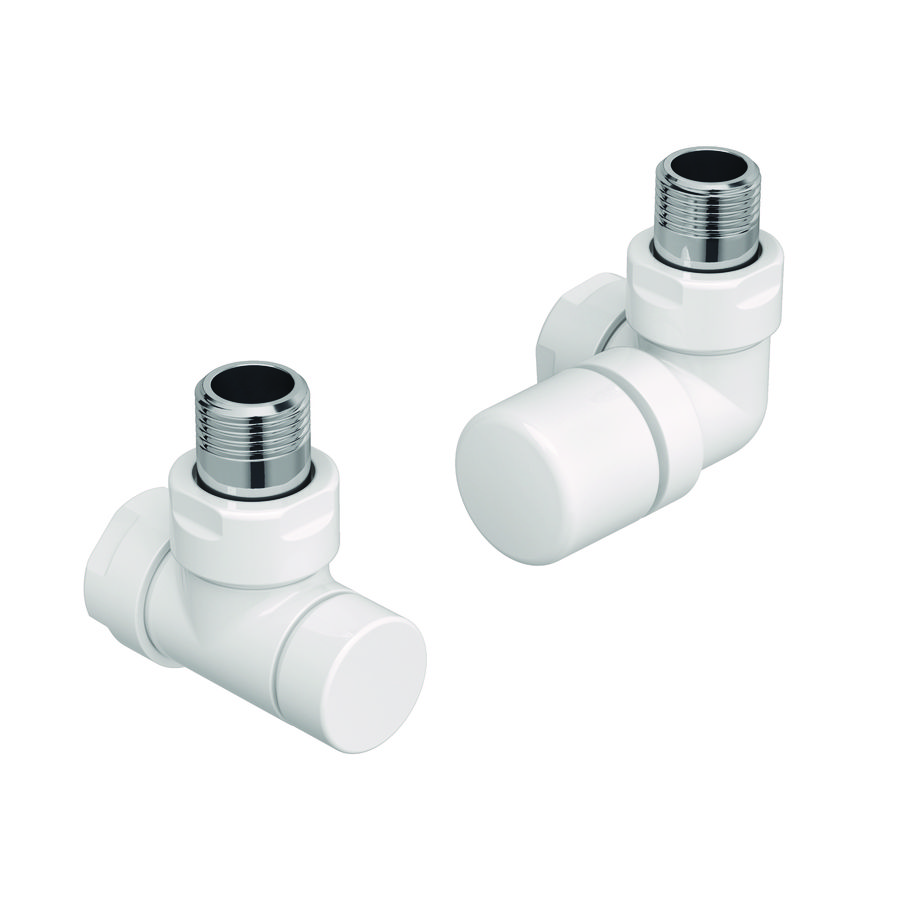 Kranenset type G set deco radiatorkraan rechts RAL9016