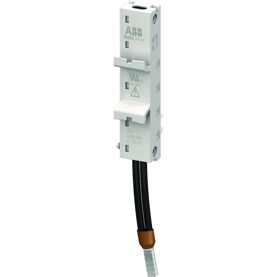 Adapterplaat L1/L2/L3 63A voeding onder