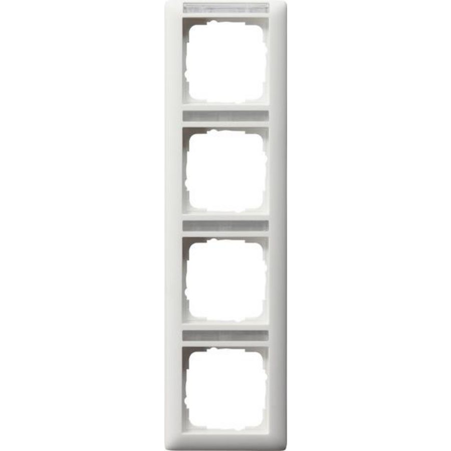 Afdekraam 4-voudig verticaal TK Gira Standard 55 zuiver wit m