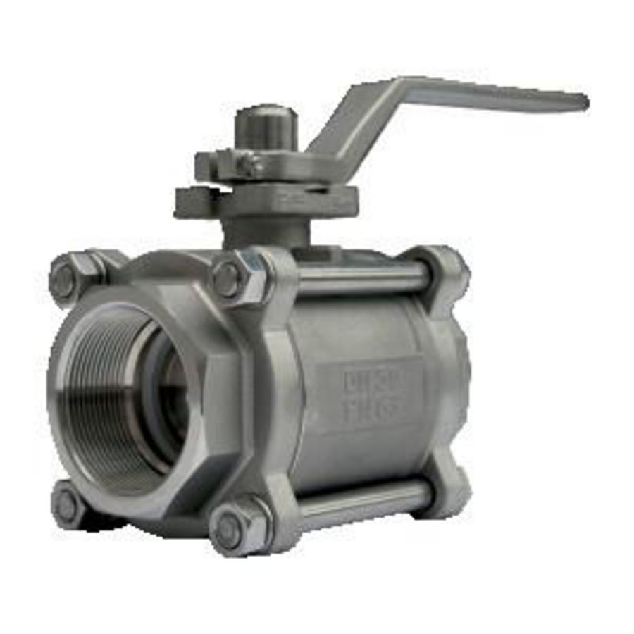 3-delige Kogelkraan PC X3900 DN20