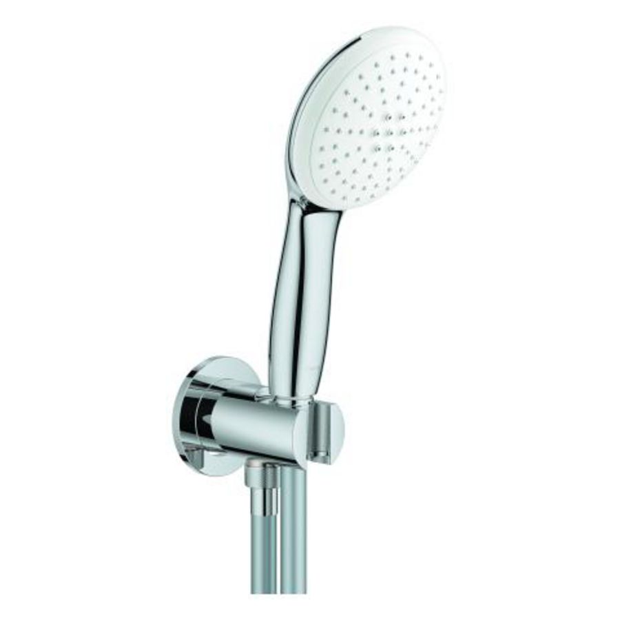 Tempesta 110 badset 3 straalsoorten 1500mm 8,0L/min. chroom incl. wandaansluitbocht (prof)