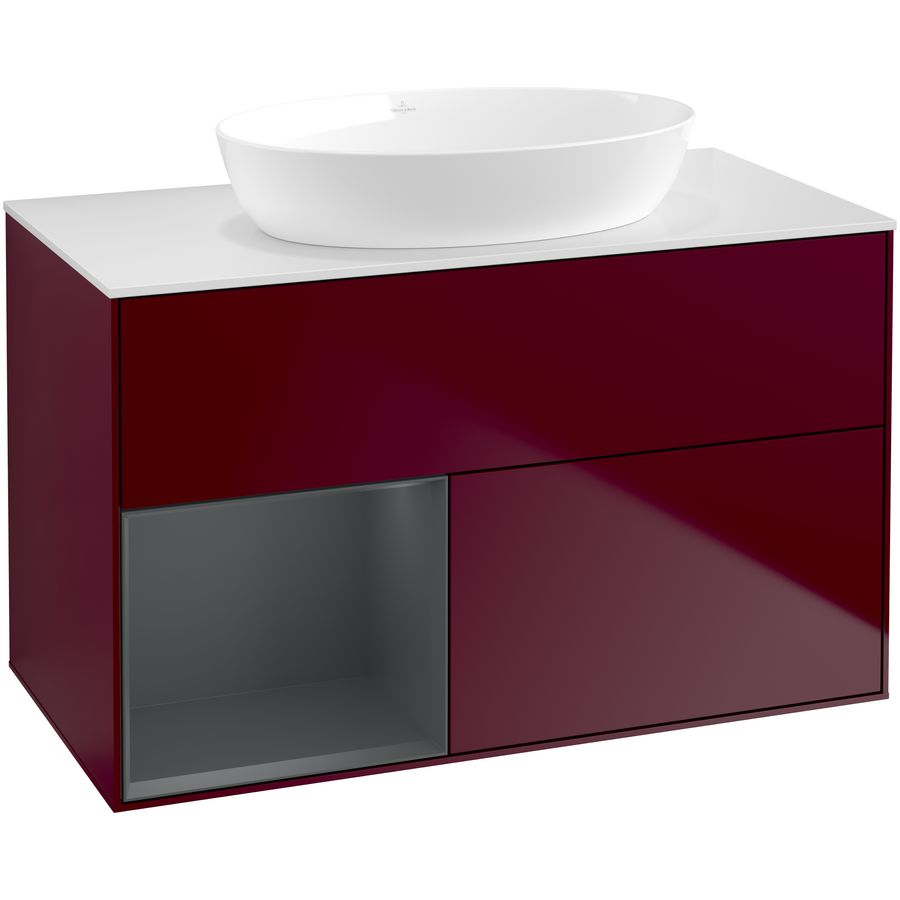 Wastafelonderkast Finion 1000x603x501mm Peony Matt Lacquer FA11HGHB