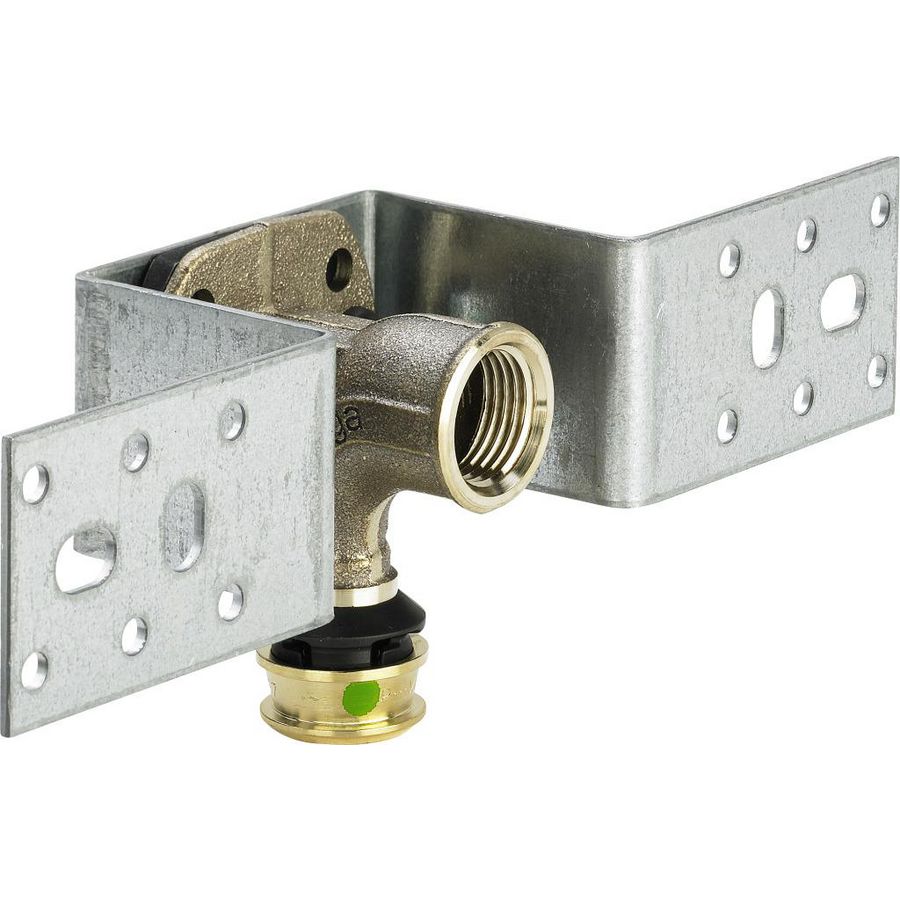 Montage-unit+SC-Contur RAXOFIX 16x1/2" brons / beugel staal verzinkt 5323