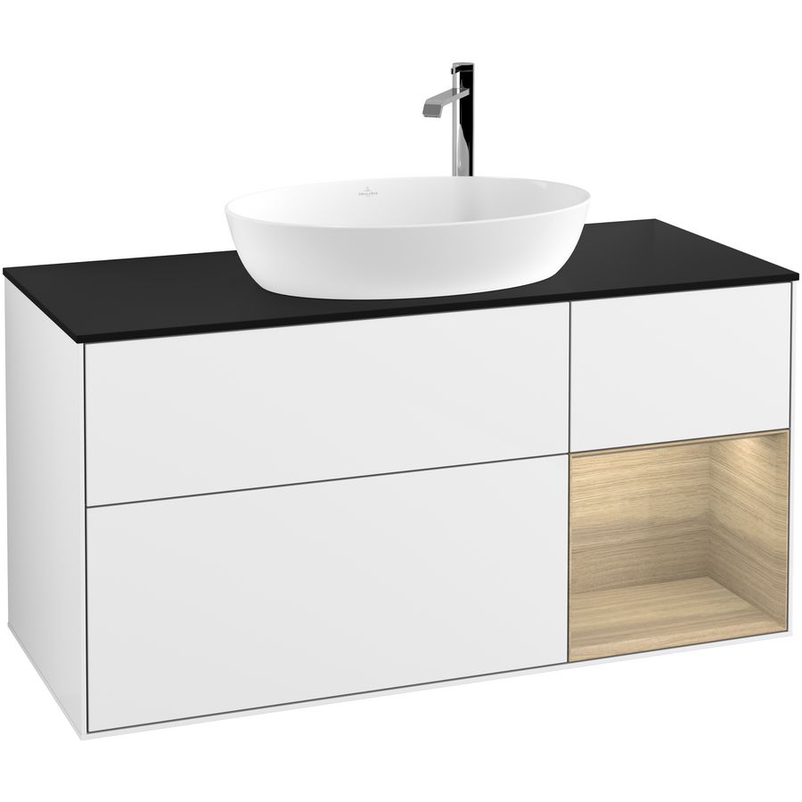 Wastafelonderkast Finion 1200x603x501mm G.White.L F952PCGF