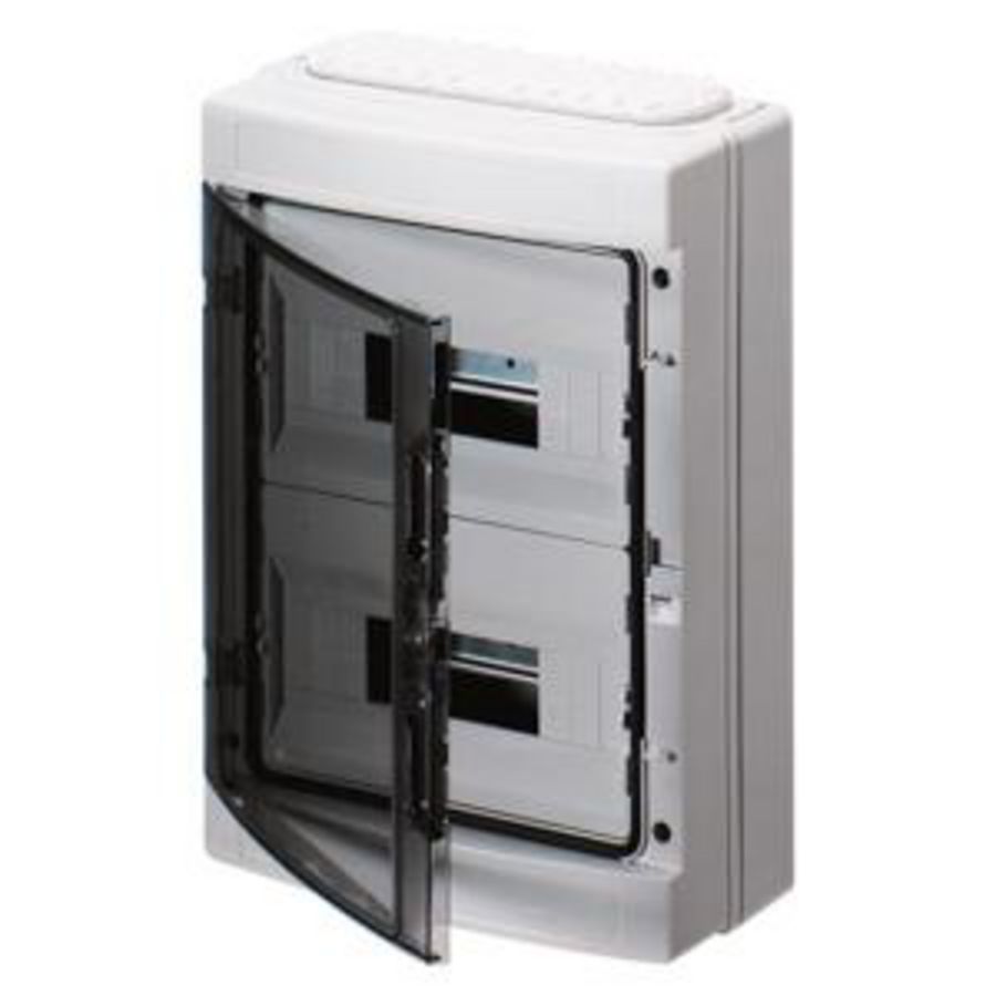 VERDEELKAST DUITSE STANDAARD (12X2) 24MOD IP65 KLEMMENBLOK