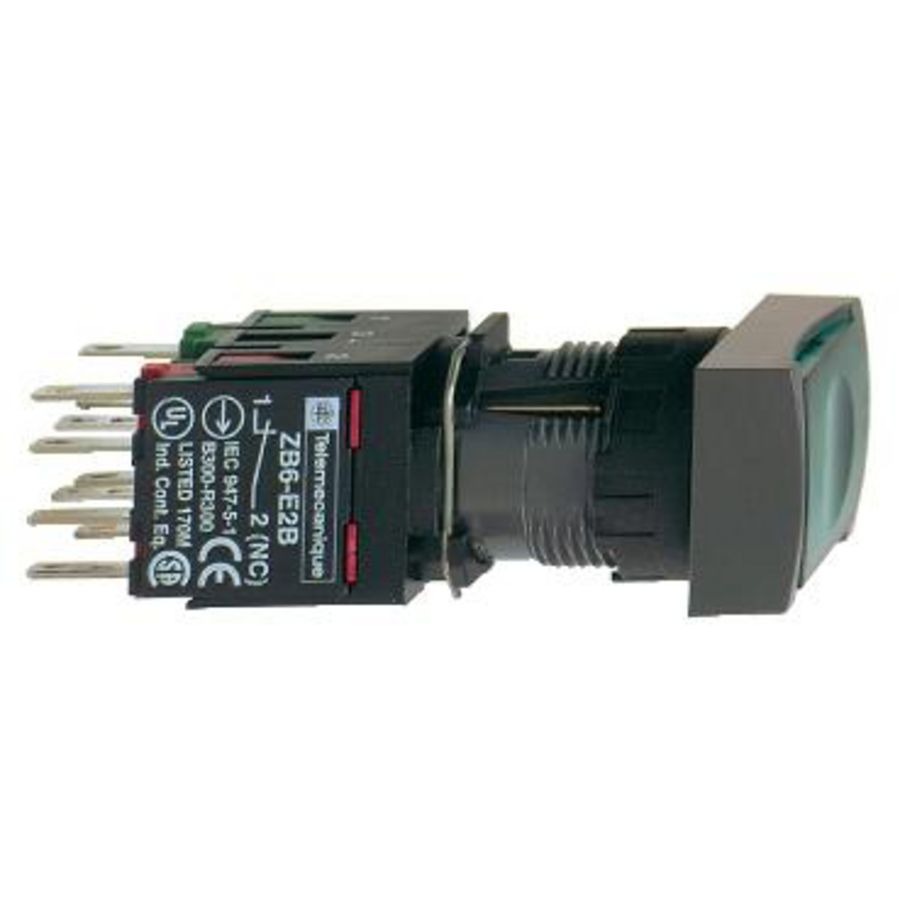 Drukknop Verlicht Verzonken Slot Ø16mm 24V G Harmony XB6