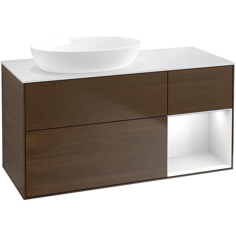 Wastafelonderkast Finion 1200x603x501mm W.Veneer FA51GFGN