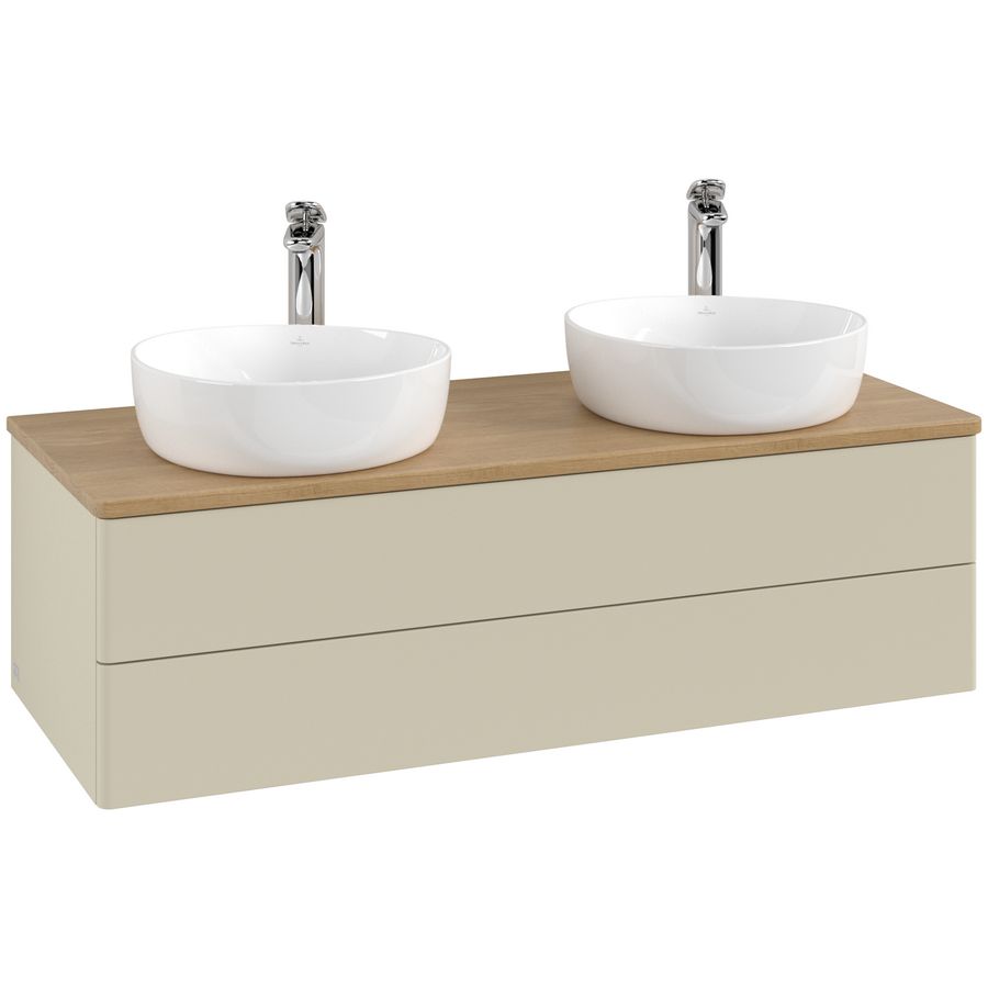 Wastafelonderkast Antao 1200x360x500mm S.Grey Matt Lacquer K24051HJ