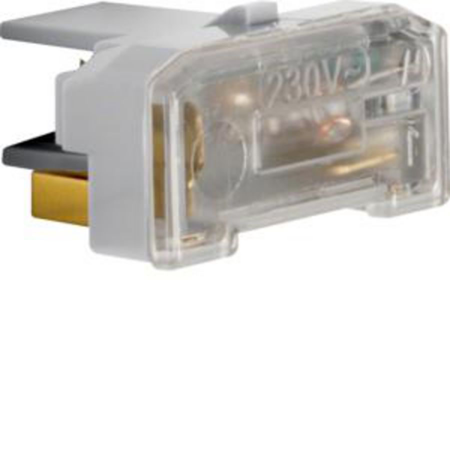 Glimlampelement 230 V~ 1 mA met N-klem (IP44)