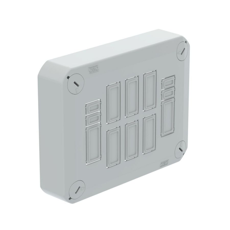 Stekerbare deksel voor kabeldozen leeg 150x116x39 Poly li