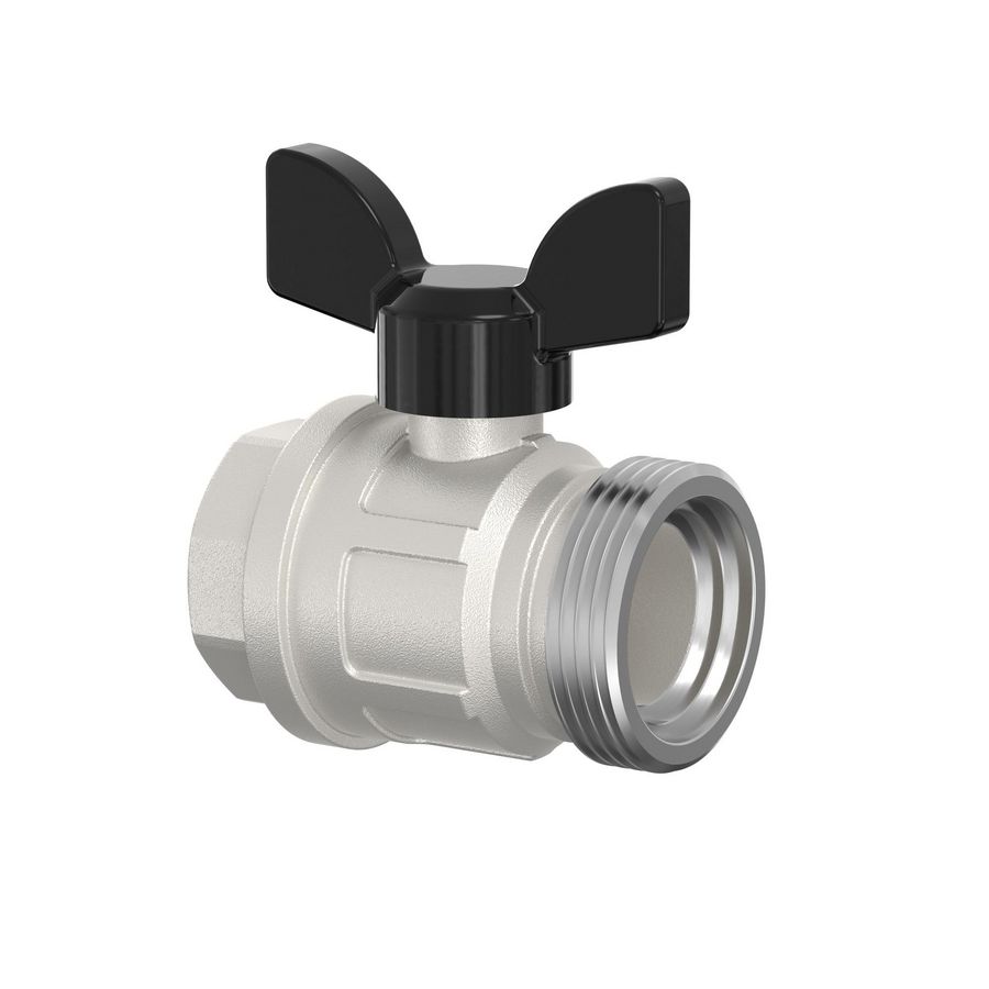 Kogelkraan vloerverw.verdeler recht 1" VVE=2