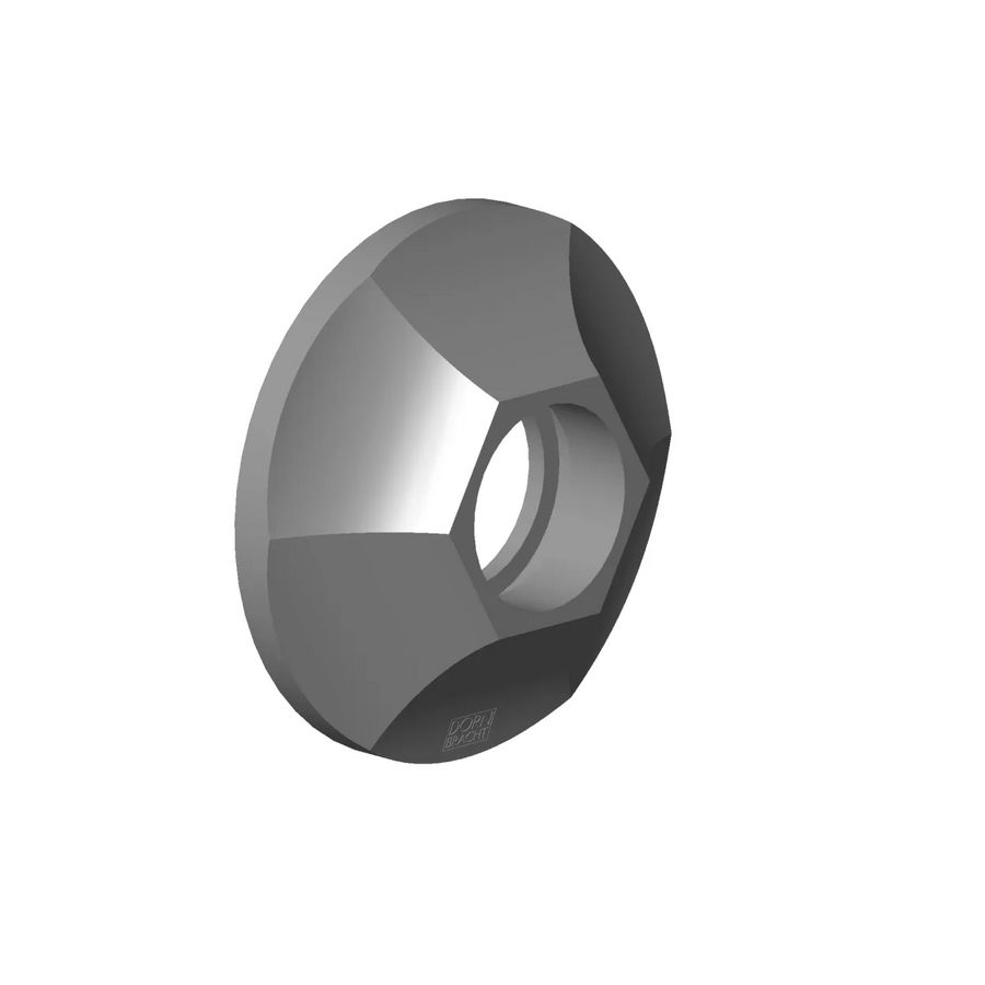 Rozet 60,6x17,3mm Messing gebors. (23kt Goud)