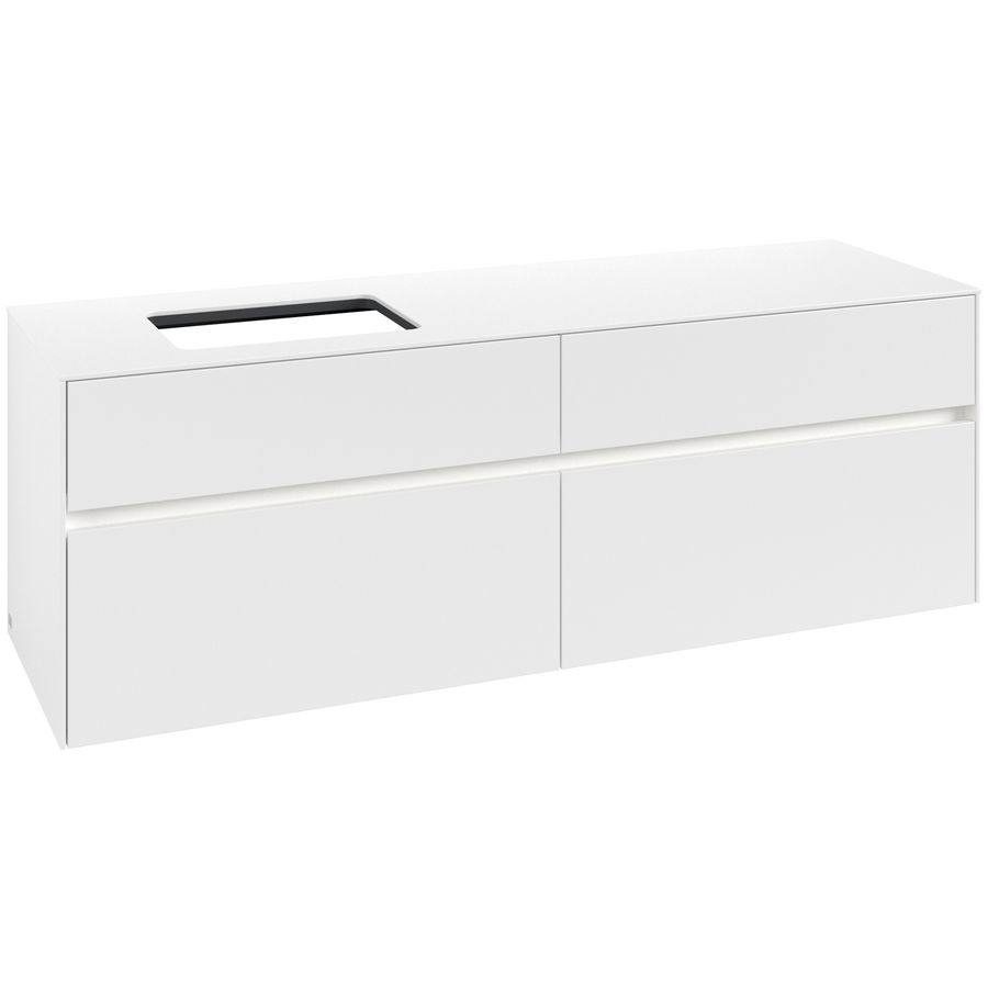 Wastafelonderkast Collaro 1600x548x500mm Wh.Matt C121B0MS