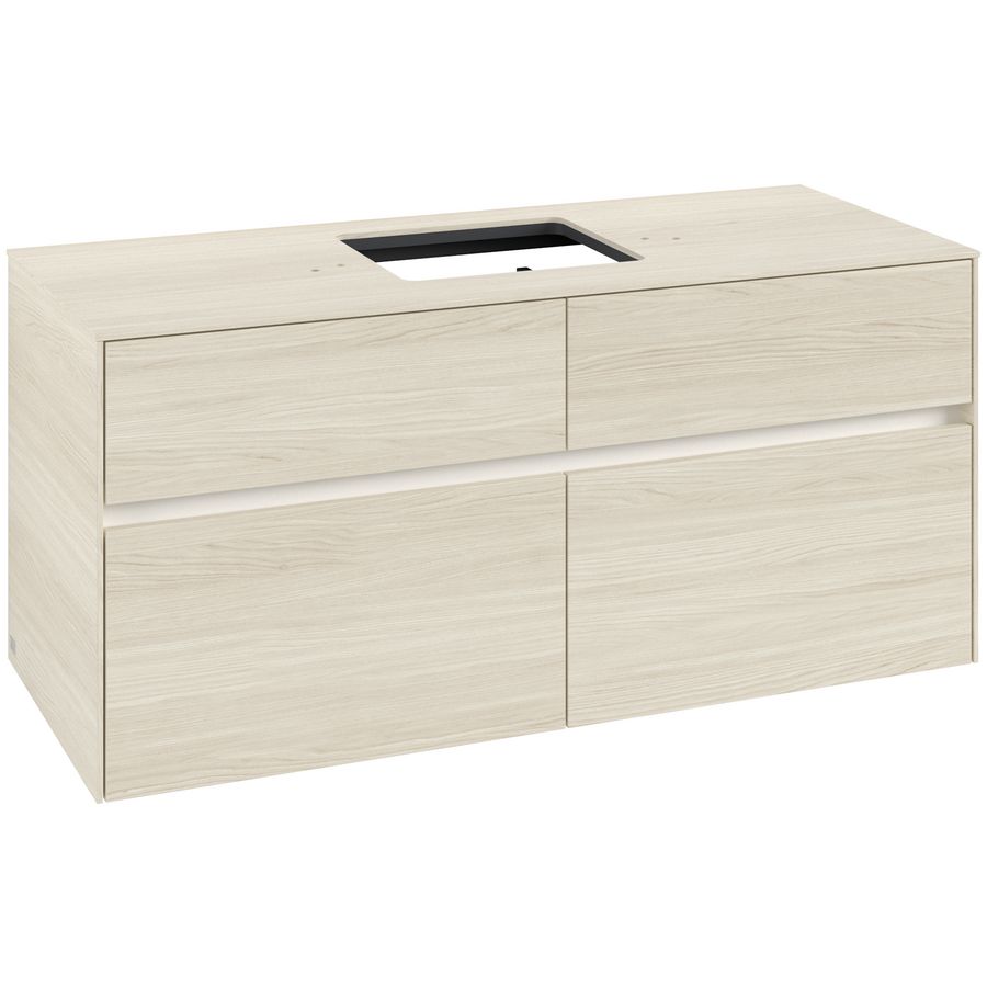 Wastafelonderkast Collaro 1200x548x500mm White Oak C128B0AA