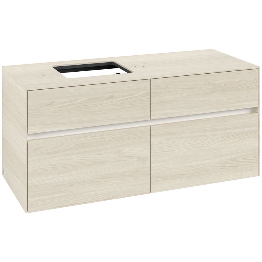 Wastafelonderkast Collaro 1200x548x500mm White Oak C12900AA