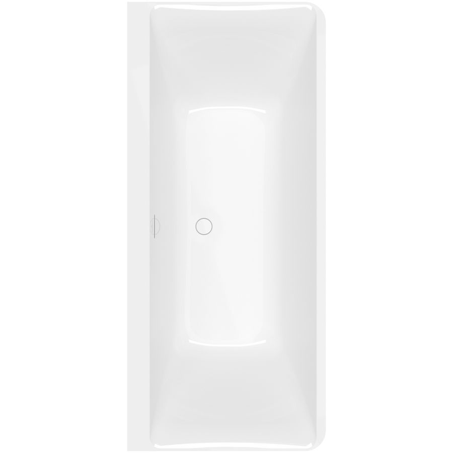 Back-to-wall bad 800x1800mm White Alpine Subway 3.0 UBQ180SBW9CS00V-01