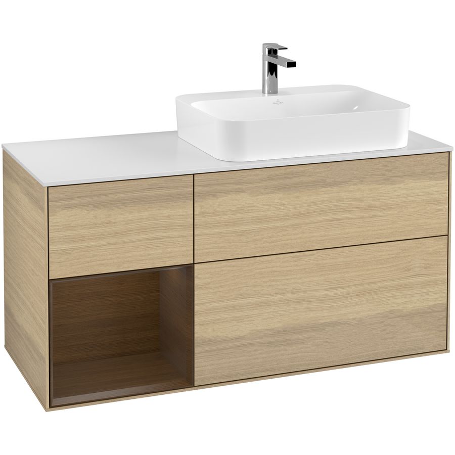 Wastafelonderkast Finion 1200x603x501mm Oak Veneer G391GNPC