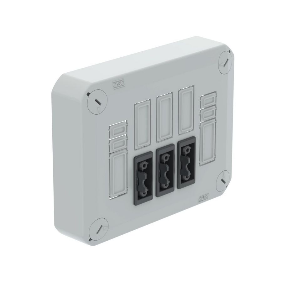 Stekerbare deksel voor kabeldozen 150x116x60 Poly lich