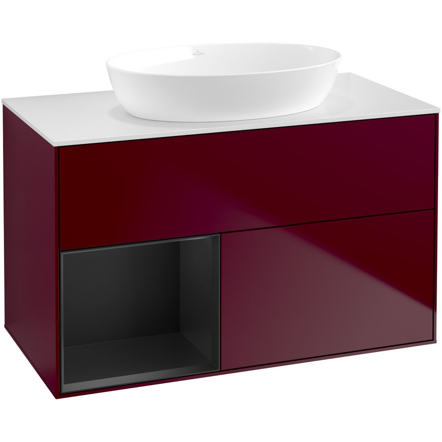 Wastafelonderkast Finion 1000x603x501mm Peony Matt Lacquer FA11PDHB