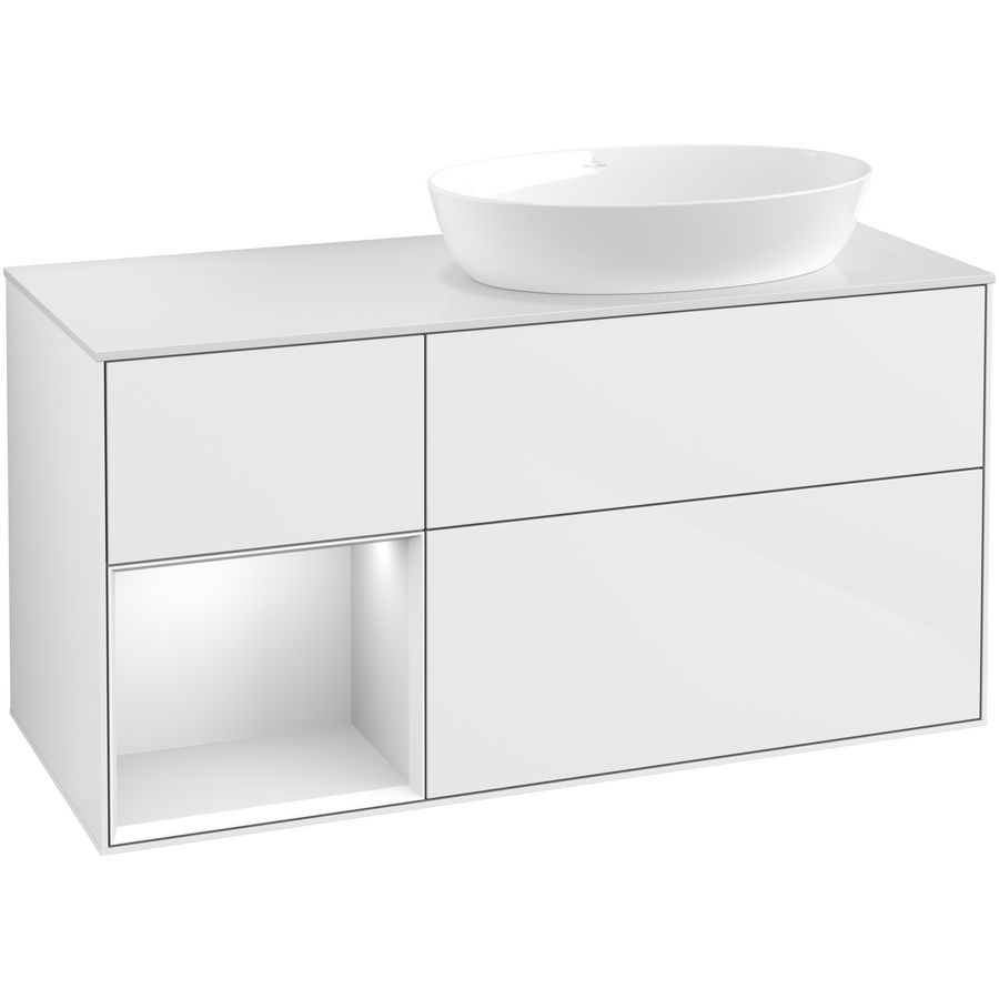 Wastafelonderkast Finion 1200x603x501mm G.White.L FA41MTGF
