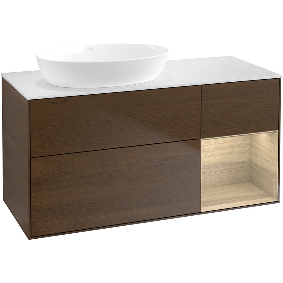 Wastafelonderkast Finion 1200x603x501mm W.Veneer FA51PCGN
