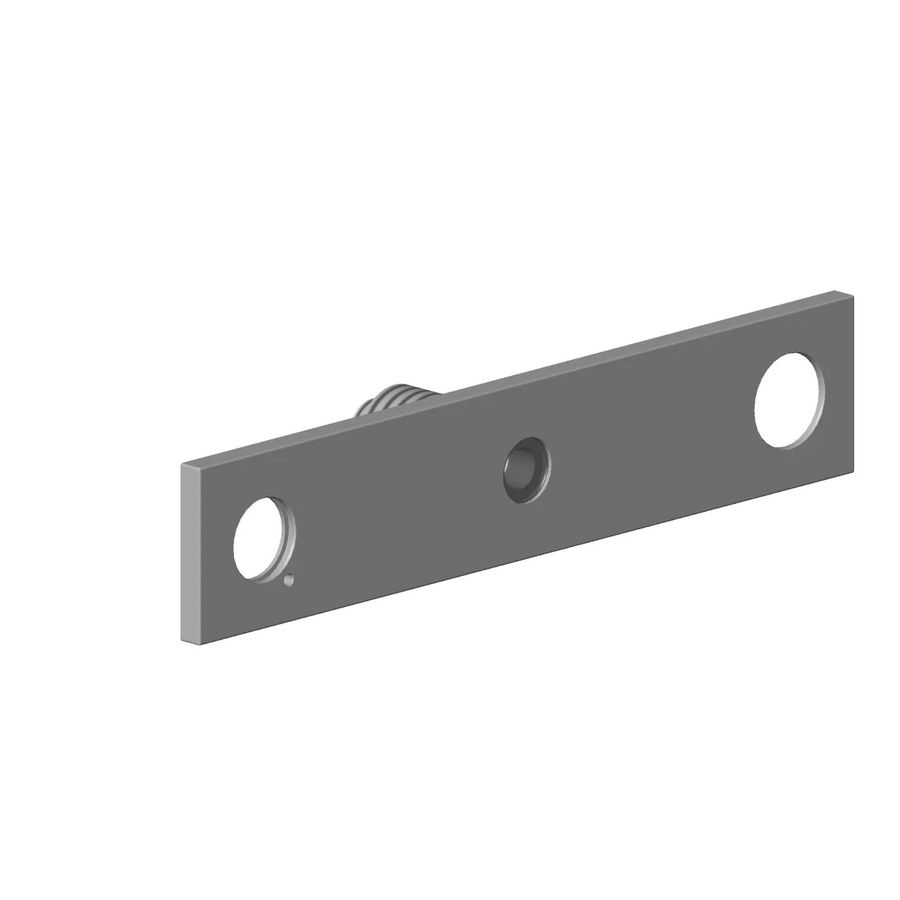 Afdekplaat 300x60x9mm chr