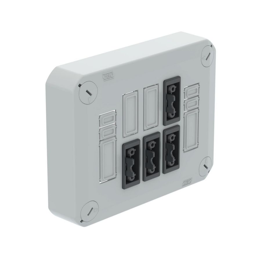 Stekerbare deksel voor kabeldozen 150x116x60 Poly lich