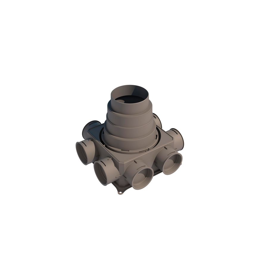 Lvd-kast flat 8x dn75 single