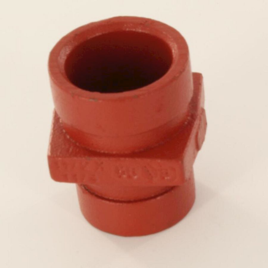 Verloopstuk conc. groef 50 rood 1.1/2"x1.1/4"/48,3x42,4mm